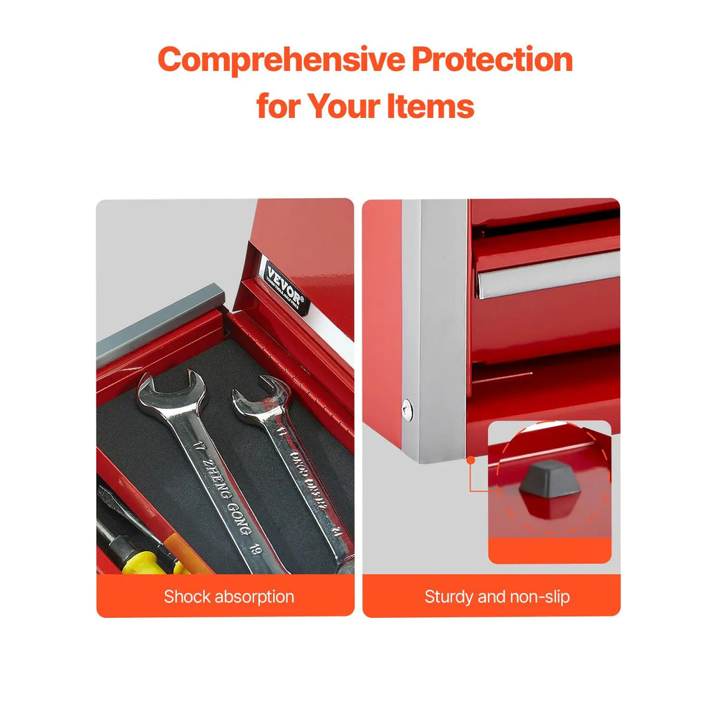 Portable Mini Steel Tool Box with Drawers