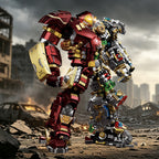 Mesiondy Titan-Class Heavy Armor Mech Building Kit – 2600+ PCS Premium Brick System | Semi-Mechanical Deconstructed Collectible | Light-Up Eye Effects