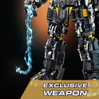 Mesiondy Obsidian Enforcer Mech Building Kit – 2362 PCS Premium Brick System | Energy Whip Effects | Light-Up Reactor Details
