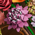 Mesiondy Eternity Flowers Bouquet Building Kit – 813 PCS DIY Artificial Floral Arrangement | Premium Brick System | Gift-Ready Box
